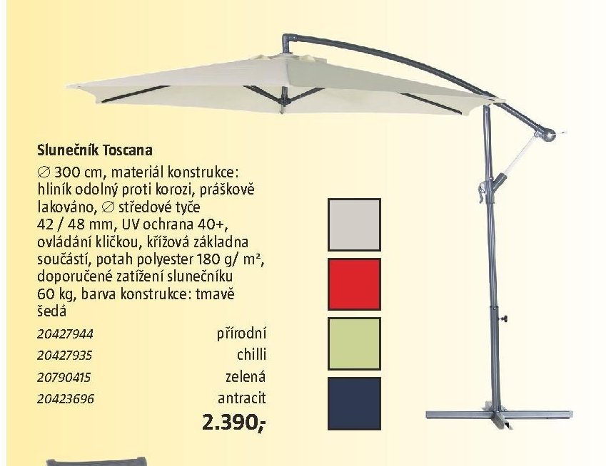Slunečník Toscana