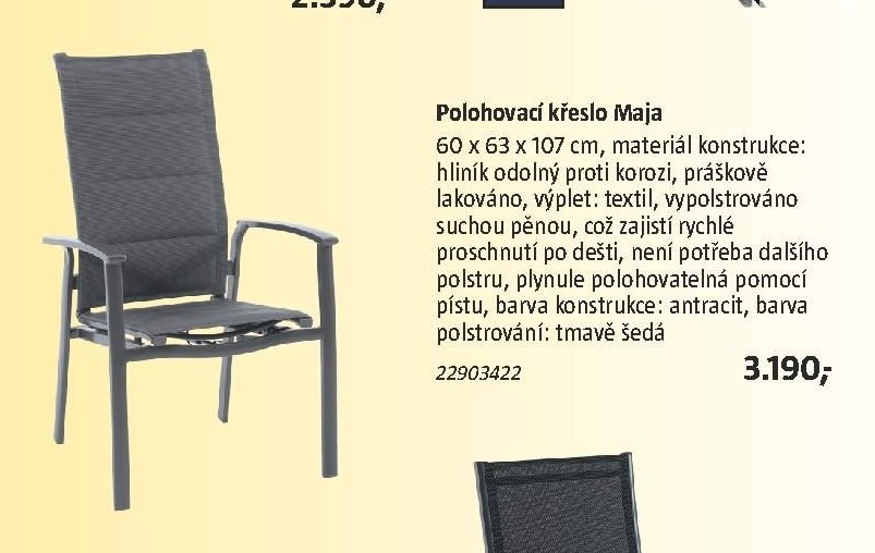 Polohovací křeslo Maja