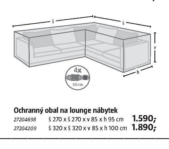 Ochranný obal na lounge nábytek