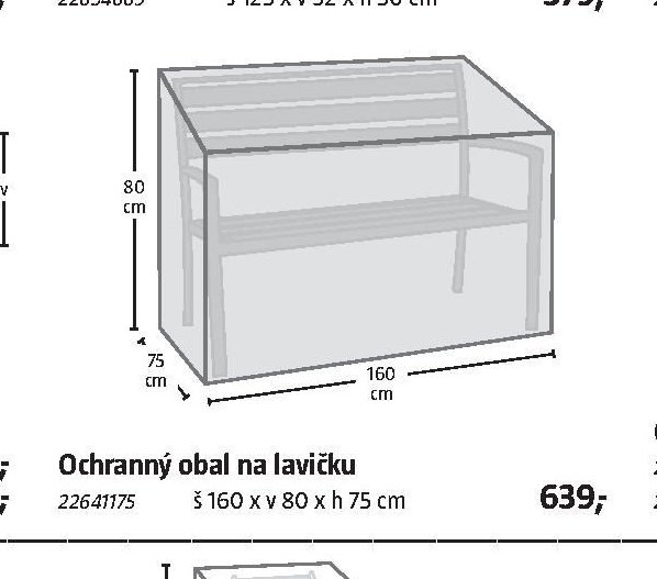 Ochranný obal na lavičku
