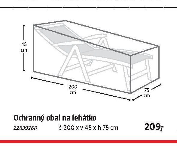 Ochranný obal na lehátko