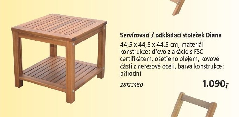 Servírovací / odkládací stoleček Diana