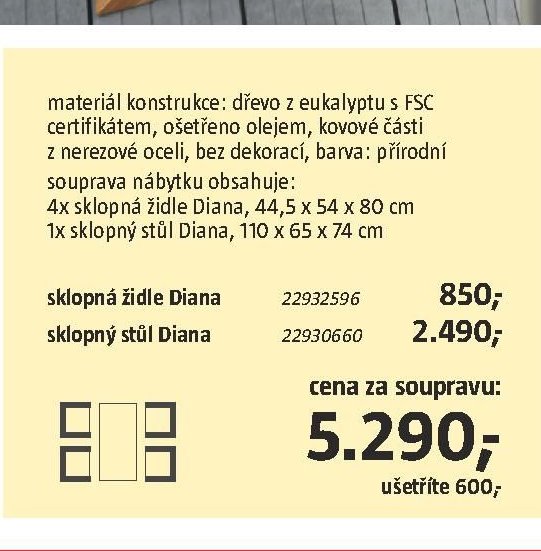 Souprava nábytku Diana