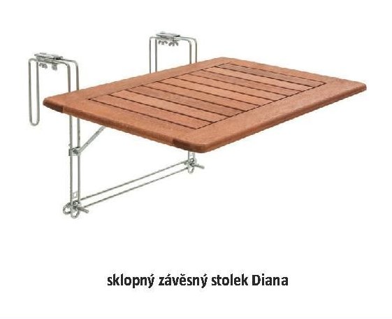 sklopný závěsný stolek Diana
