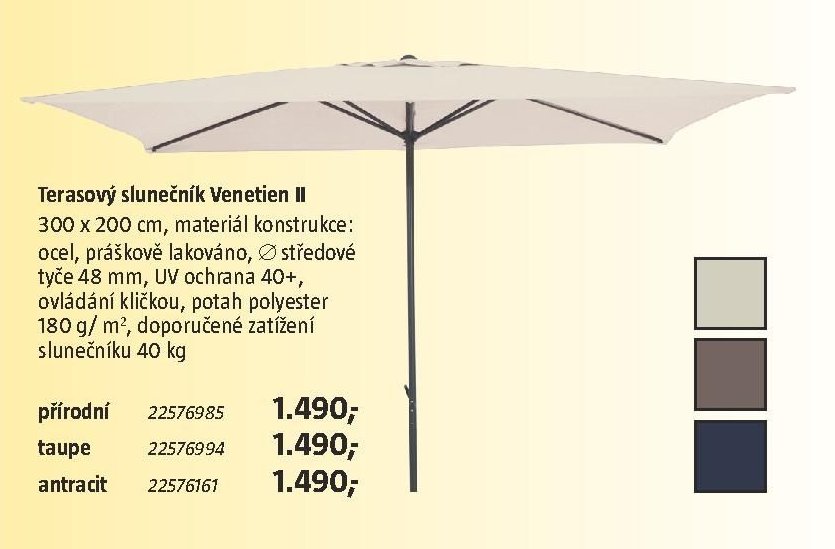 Terasový slunečník Venetien II