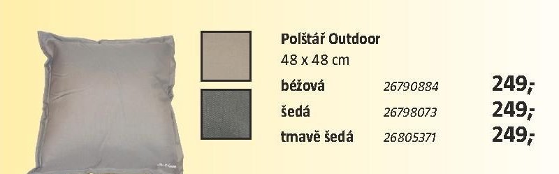 Polštář Outdoor béžová