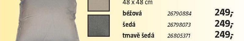 Polštář Outdoor šedá