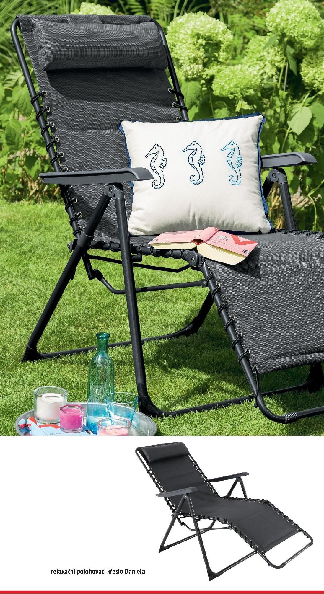 Relaxační polohovací křeslo Daniela