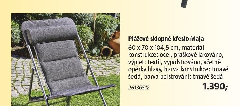 Plážové sklopné křeslo Maja