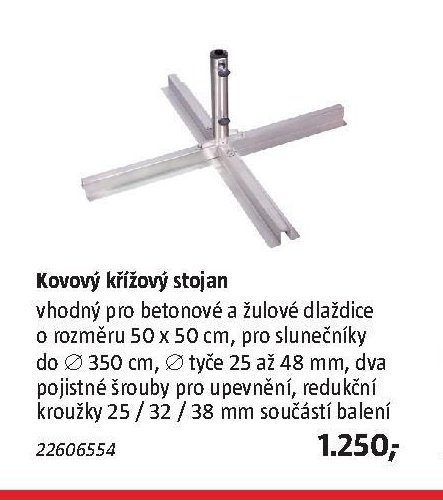 Kovový křížový stojan