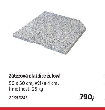 Zátěžová dlaždice žulová