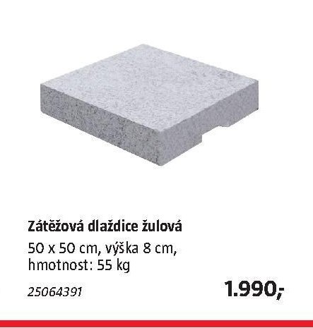 Zátěžová dlaždice žulová