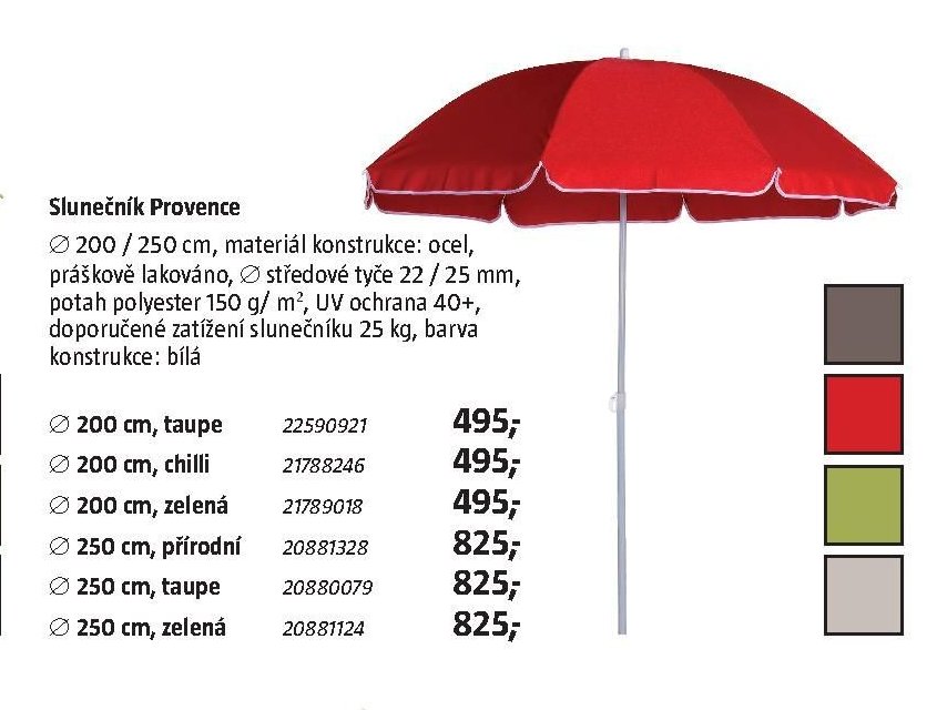 Slunečník Provence