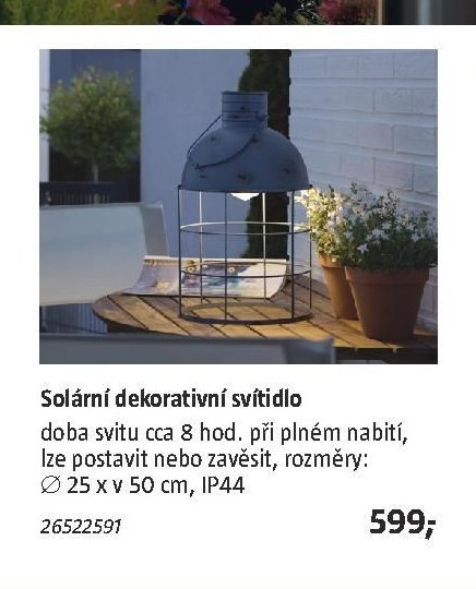 Solární dekorativní svítidlo