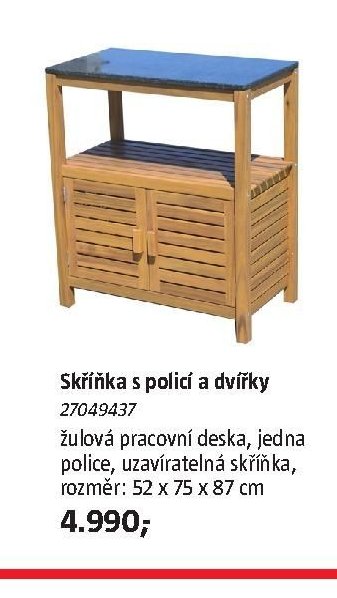 Skříňka s policí a dvířky 27049437