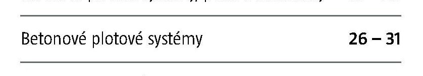 Betonové plotové systémy