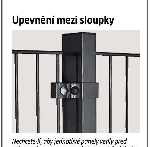 Upevnění mezi sloupky