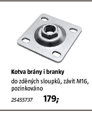 Kotva brány i branky