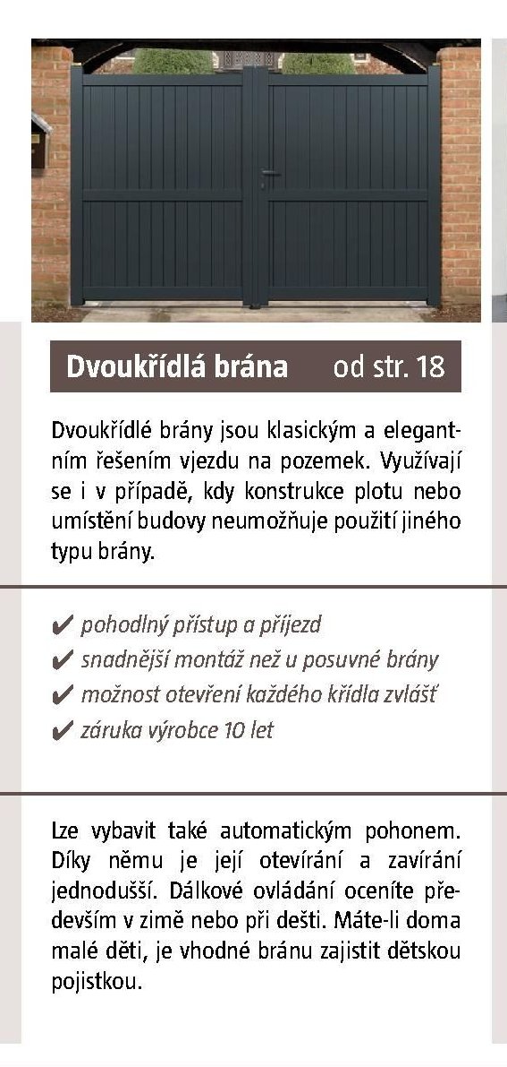 Dvoukřídlá brána