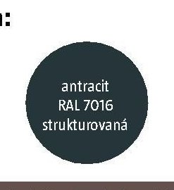 antracit RAL 7016 strukturovaná