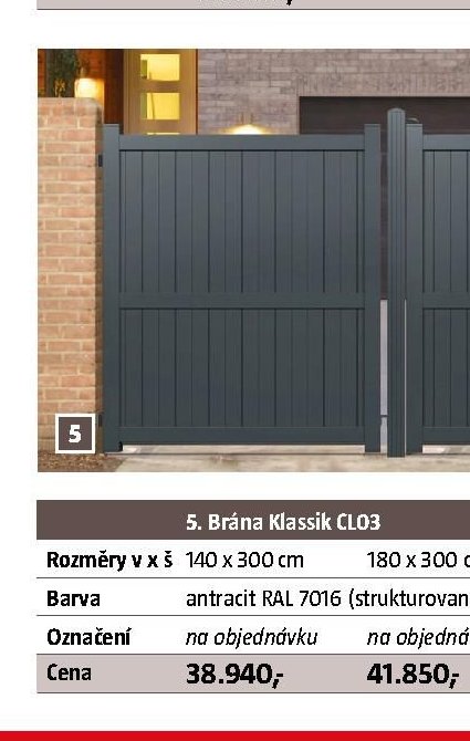 Brána Klassik CL03