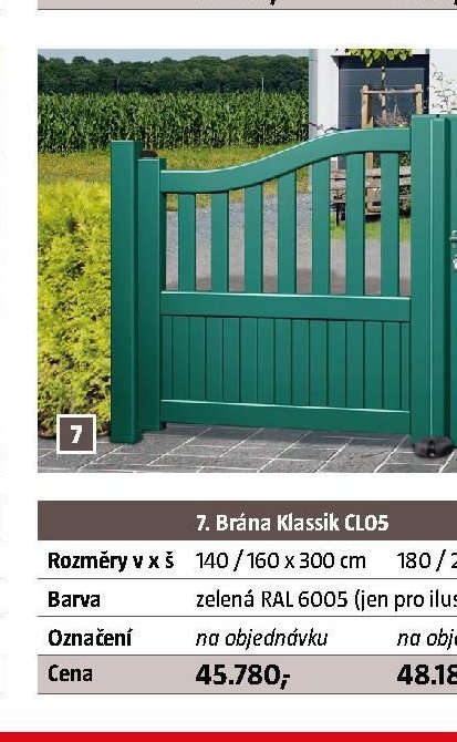 Brána Klassik CL05