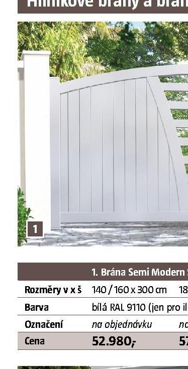 Brána Semi Modern SM03