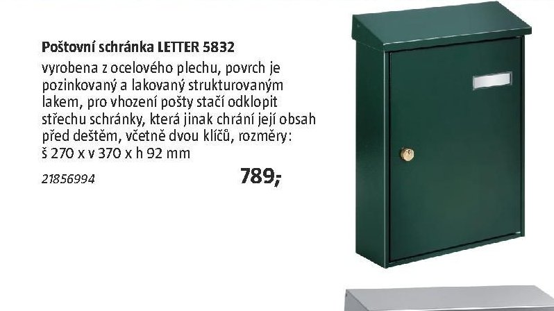 Poštovní schránka LETTER 5832