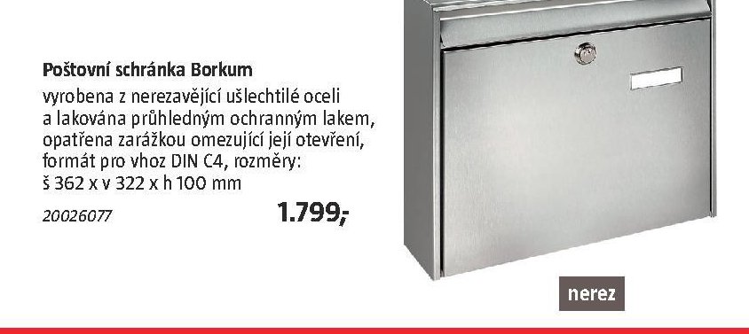 Poštovní schránka Borkum