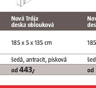 Nová Trója deska oblouková