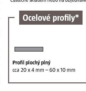 Profil plochý plný