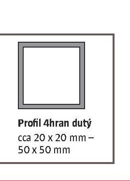 Profil 4hran dutý