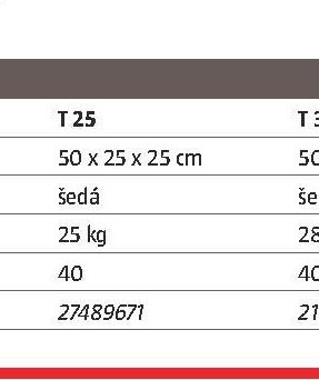 Ztracené bednění T 25