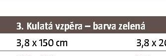 Kulatá vzpěra - barva zelená