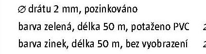 Vázací drát, barva zelená, délka 50 m