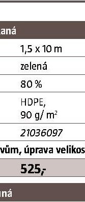 EXTRANET – plotová clona tkaná, 1,5 x 10 m, zelená