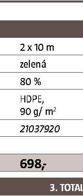 EXTRANET – plotová clona tkaná, 2 x 10 m, zelená