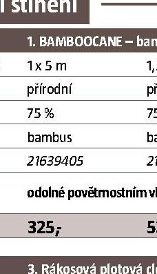 BAMBOOCANE – bambusová plotová clona