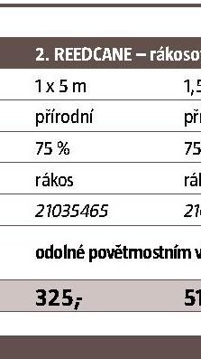 REEDCANE – rákosová plotová clona