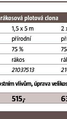 REEDCANE – rákosová plotová clona