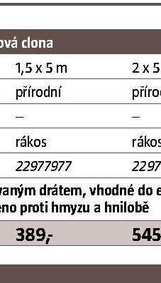 Rákosová plotová clona