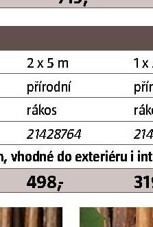 Rákosová plotová clona