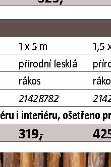 Rákosová plotová clona