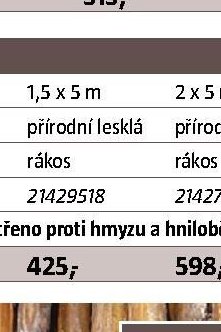 Rákosová plotová clona
