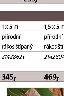 Rákosová plotová clona