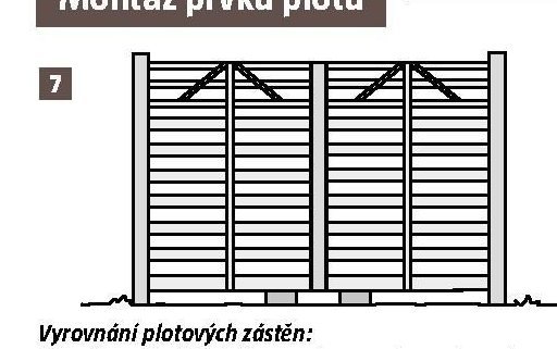 Montáž prvků plotu