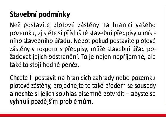 Stavební podmínky