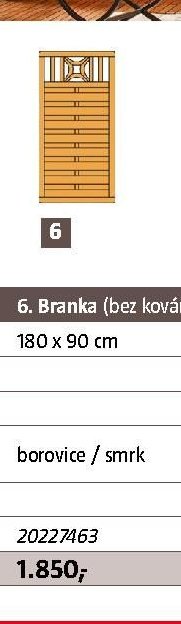 6. Branka (bez kování)