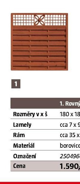 1. Rovný díl