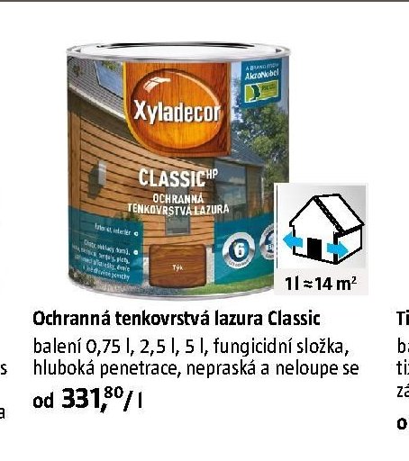 Ochranná tenkovrstvá lazura Classic